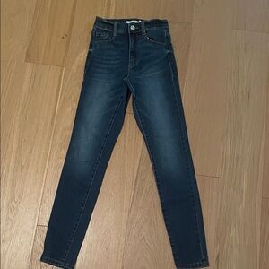 Garage Dark Wash High Rise Skinny Jeans